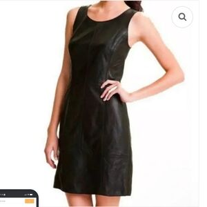 Halogen Black Leather Dress